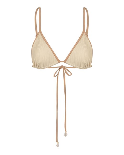 Johanna Ortiz White Playa Del Río Bikini Top