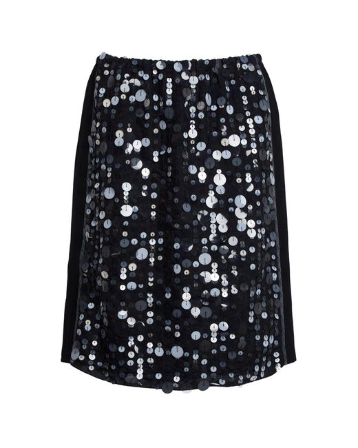 Marni Black Sequined Midi Skirt