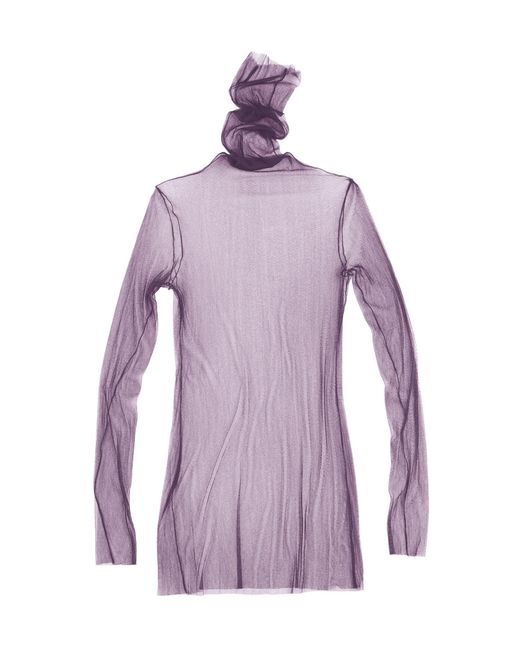 Cortana Purple Cisne Tulle Silk Top