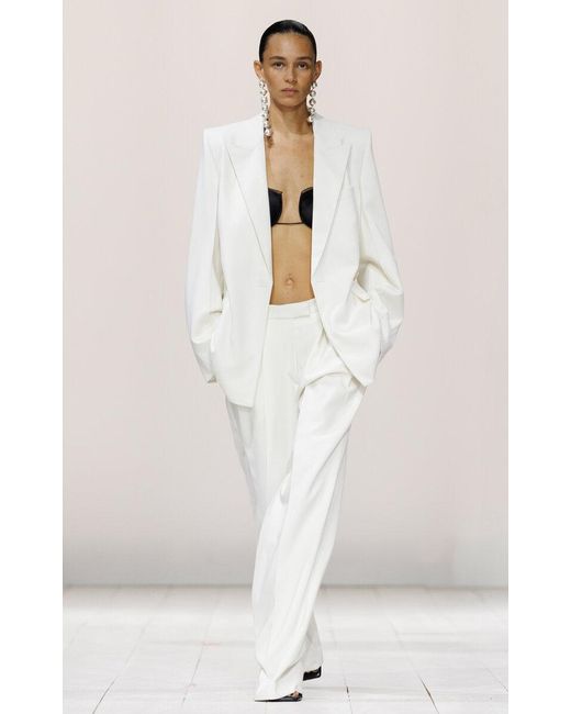 Givenchy Natural Tailored Wool Mohair Jacket