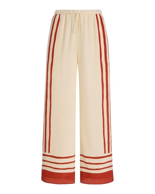 Sir Orange Exclusive Riviera Calla Silk Crepe De Chine Pants