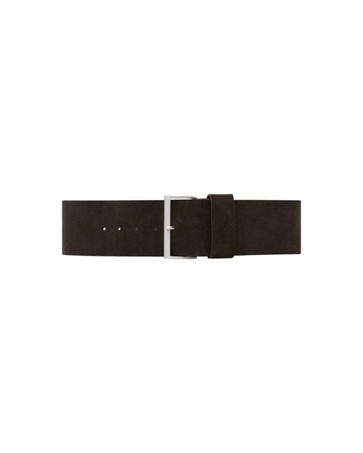 St. Agni Black Soft Wide Belt