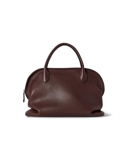 The Row Brown Agnes 12 Leather Bag