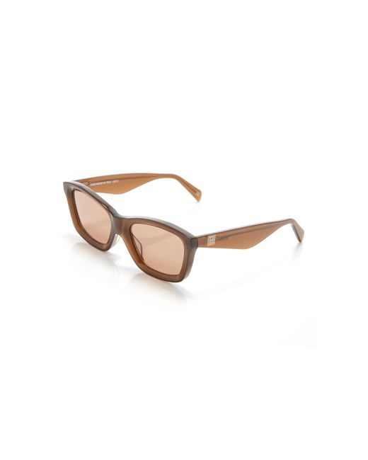 Totême  Brown The Classics Square-frame Acetate Sunglasses