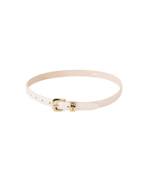 DEHANCHE White Altura Leather Belt