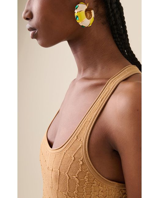 Jacquemus Yellow The Rayures Earring