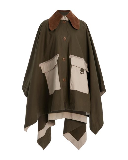 Sea Green Carolina Cotton Chino Poncho