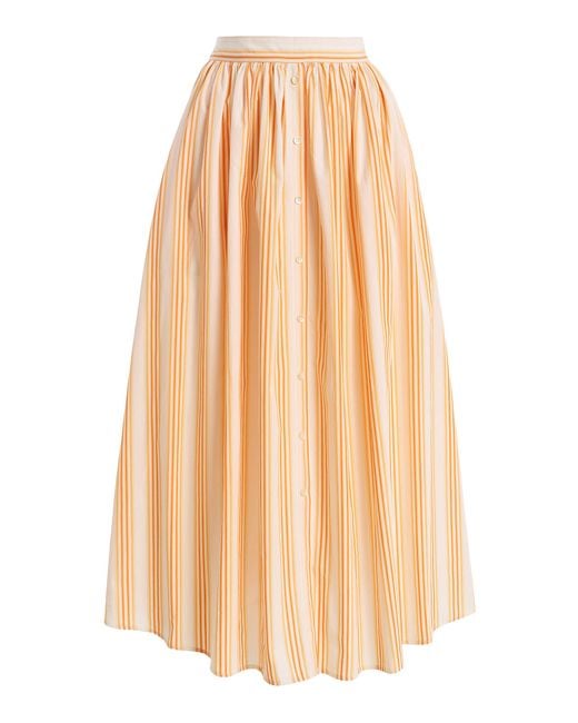 Rosie Assoulin Orange Easy Does It Skirt