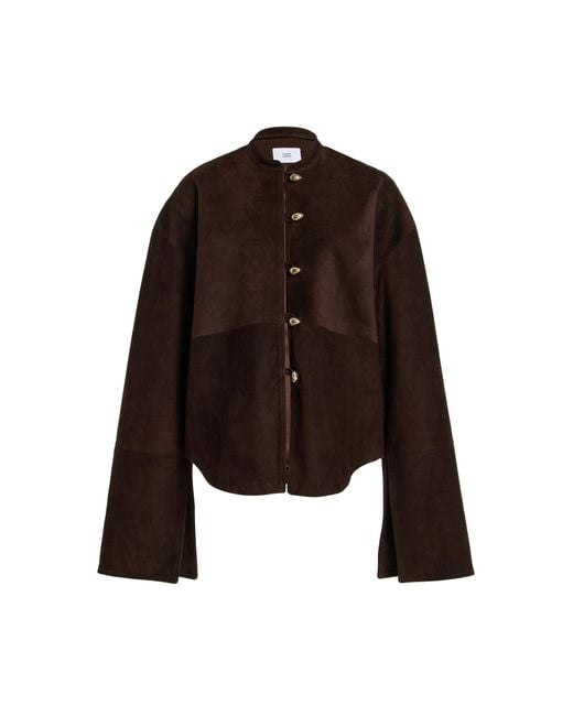 Adam Lippes Brown Rhys Suede Jacket