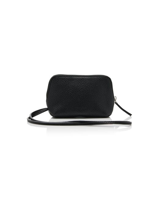 The Row Black Owen Leather Pouch