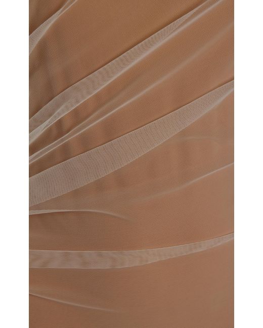 Nensi Dojaka White Tulle-Layered Bodysuit