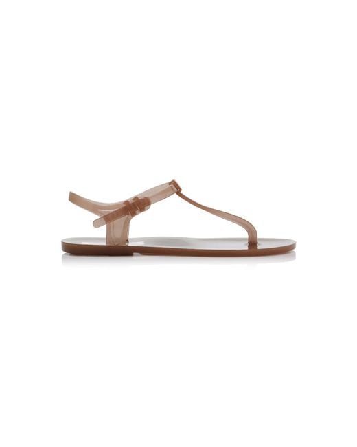 Christopher Esber Brown Billi T-Bar Pvc Sandals