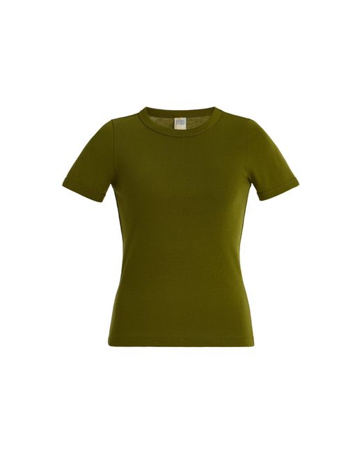 Flore Flore Green Car Cotton T-Shirt