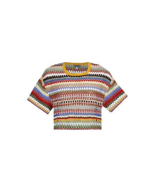 Lena Hoschek Multicolor Tommy Cotton Crochet Top