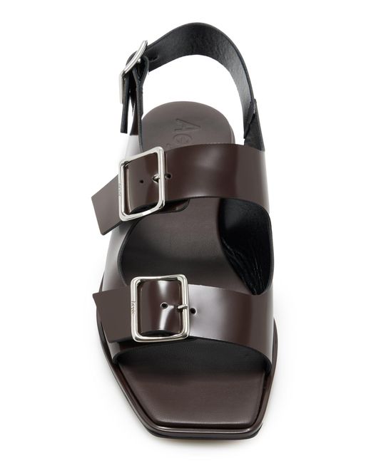 Aeyde Black Tekla Leather Sandals