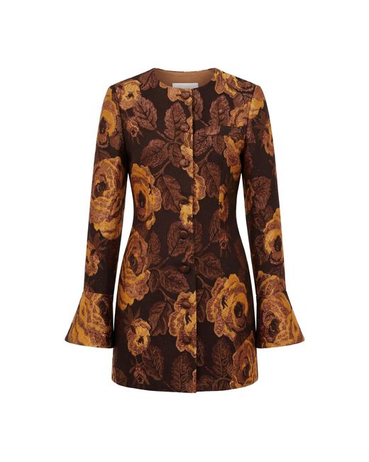 Alexandra Pijut Brown Primrose Blazer Dress