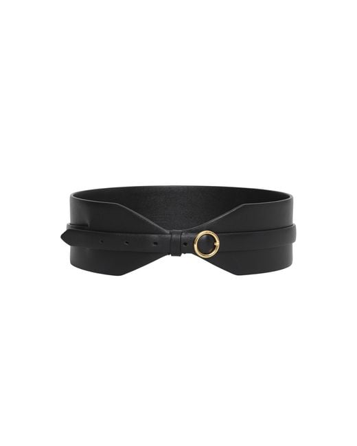 Alaïa Black Wide Belt