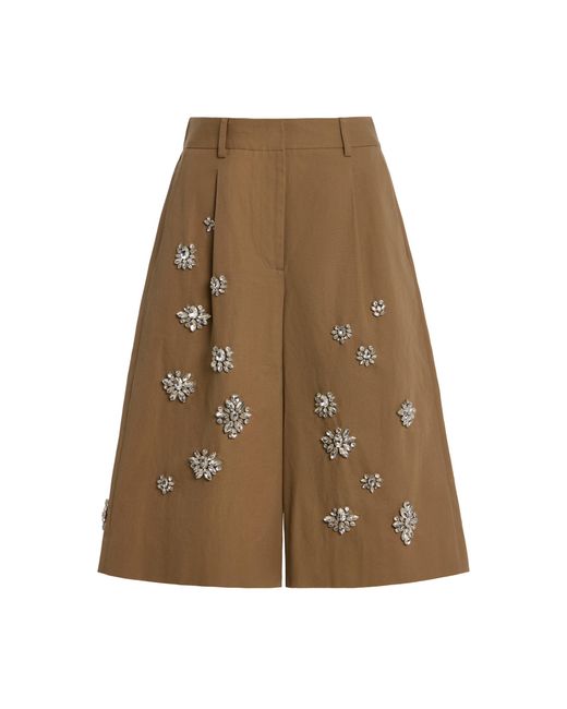Twp Natural The City Mid-Rise Cotton Shorts