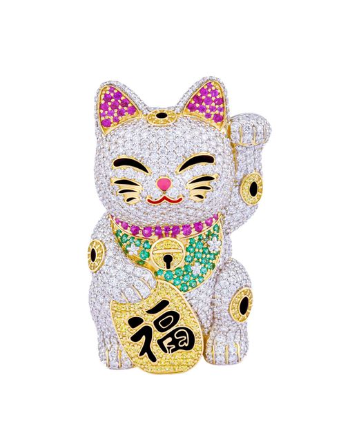 Ashna Mehta White Lucky Cat Customized Bag Bijoux