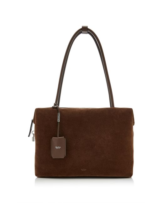 Max Mara Brown Boston Leather Bag