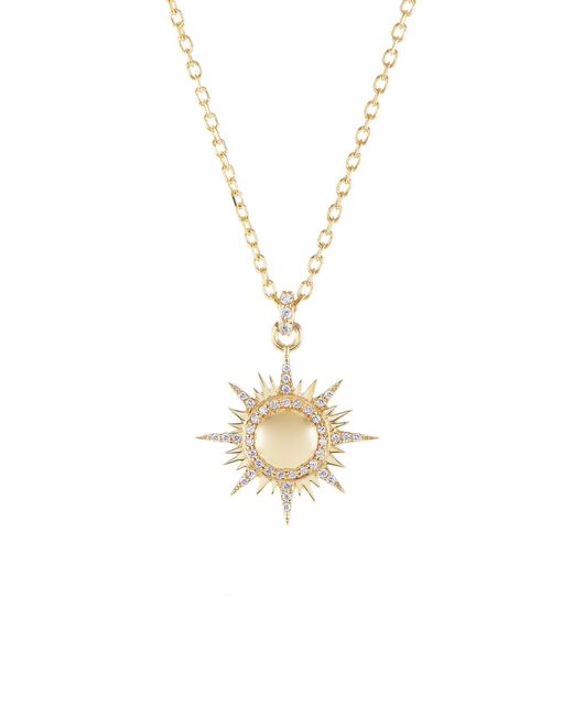 Sorellina Metallic Mini Il Sole 18K Diamond Necklace