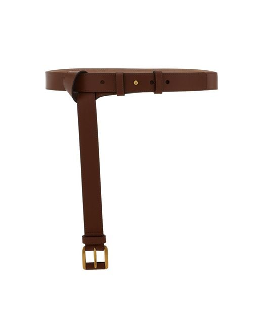 Michael Kors Brown Kaitlin Leather Belt