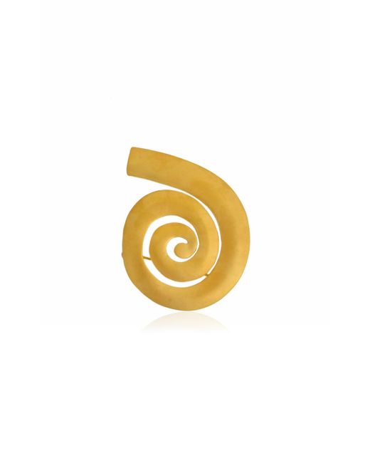 CANO Metallic Muhu 24K-Plated Brooch