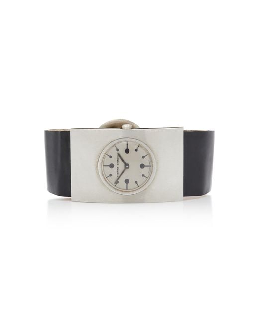 Stephanie Windsor Metallic Stainless Steel Vintage Pierre Cardin X Jaeger Lecoultre Watch