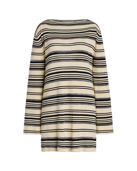 ELCE Multicolor Exclusive Rio Open-Back Striped-Knit Mini Dress