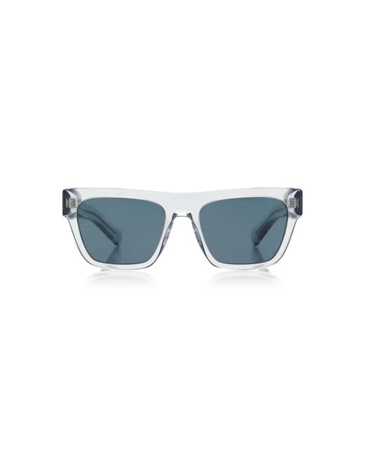 Prada Blue Square-Frame Acetate Sunglasses