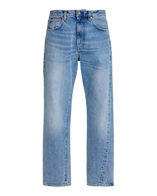 Totême Twisted-seam Rigid Mid-rise Straight-leg Jeans in Blue | Lyst