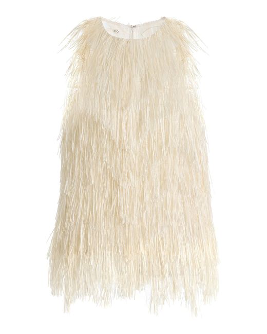 Co. Natural Fringed Silk-Blend Racerback Tank Top