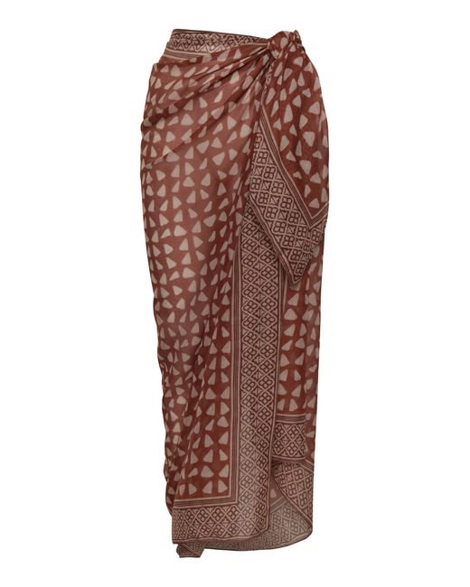 ANDRES OTALORA Brown Islea Maxi Skirt