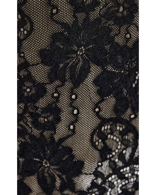 Zimmermann Black Lace Bodysuit