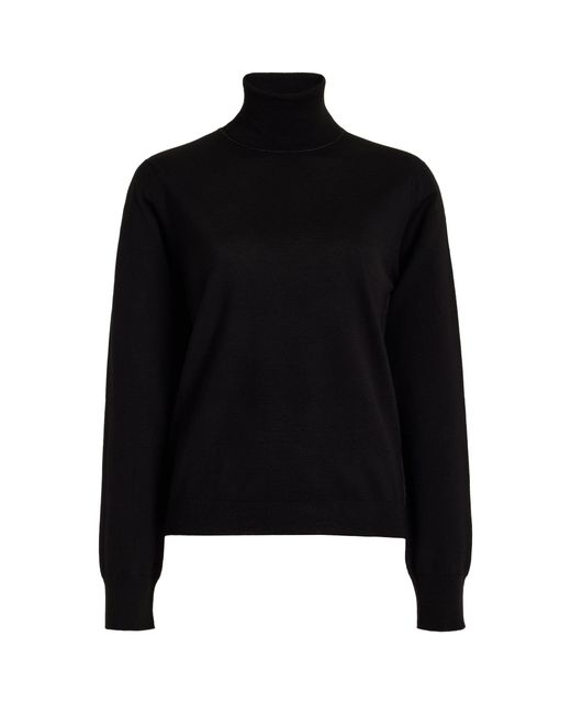 Maison Margiela Black Wool Turtleneck Sweater