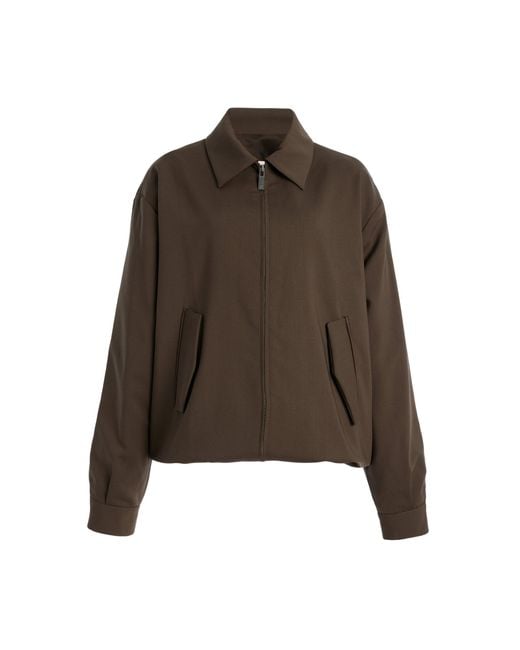 Rohe Brown Wool Blouson Jacket