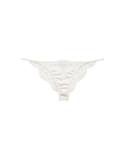 Fleur du Mal White X Galia Lahav Daphne Lace Briefs