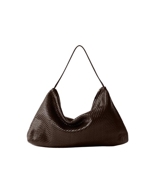 St. Agni Black Woven Hobo Bag