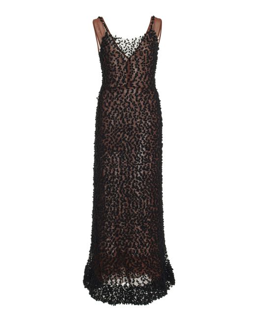 Altuzarra Black Rivette Knit Wool-silk Midi Dress
