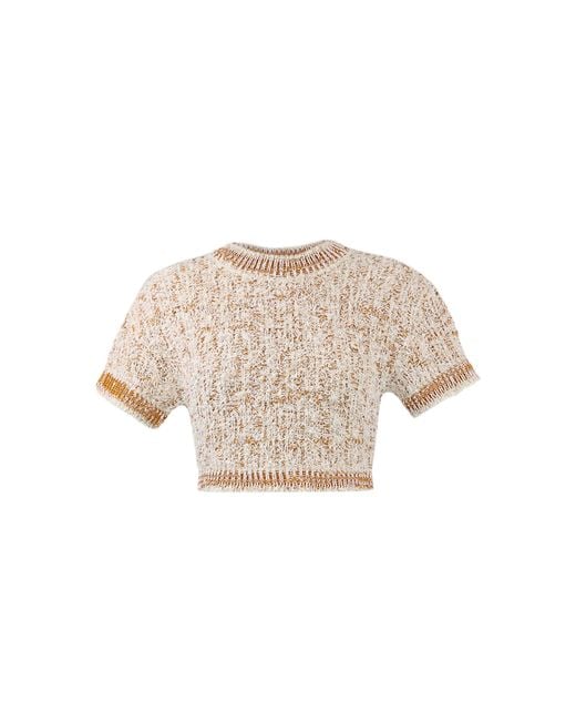 Lena Hoschek Natural Spirit Cotton-Blend Knitted Top