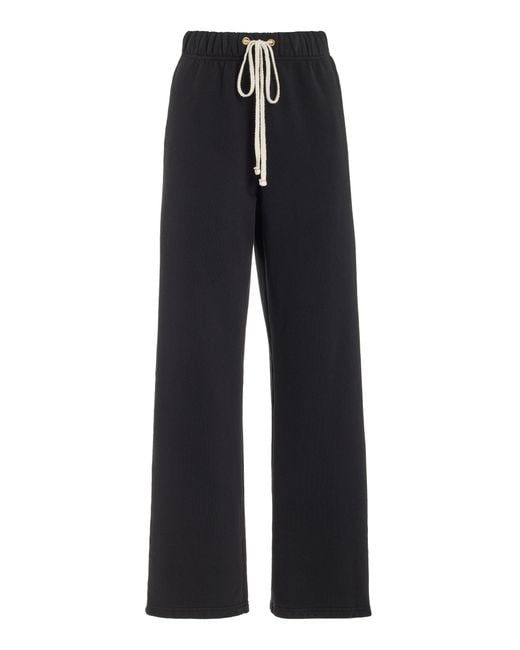 Les Tien Black Classic Fleece Classic Cotton Sweatpants