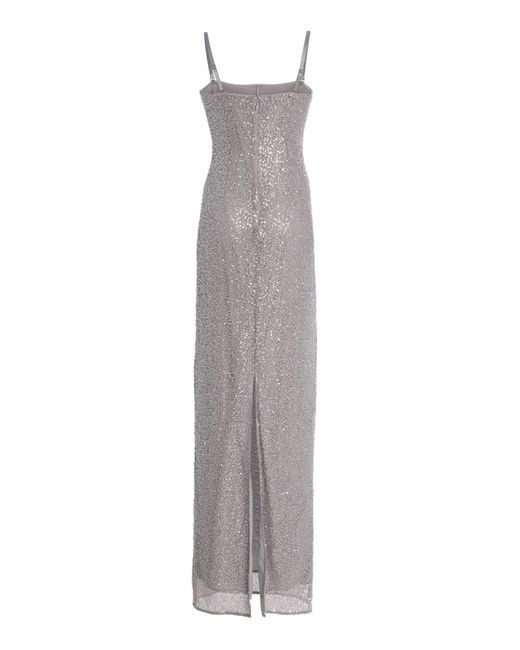 Jonathan Simkhai Gray Xyla Sequined Gown