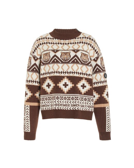 Bogner White Julika Wool-blend Sweater