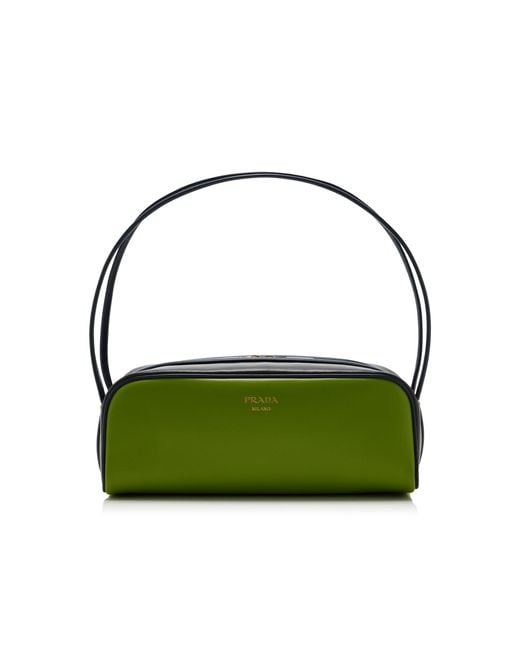 Prada Green Swing Leather Shoulder Bag