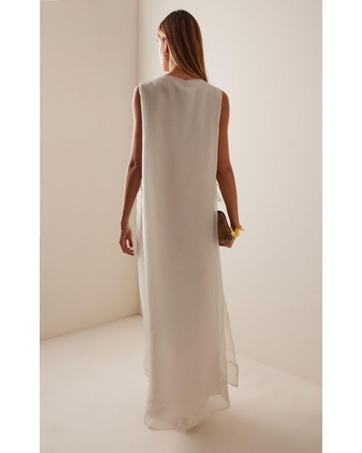 Altuzarra Natural Jools Printed Silk Maxi Dress