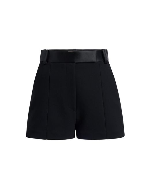 Khaite White Cullen Crepe Shorts