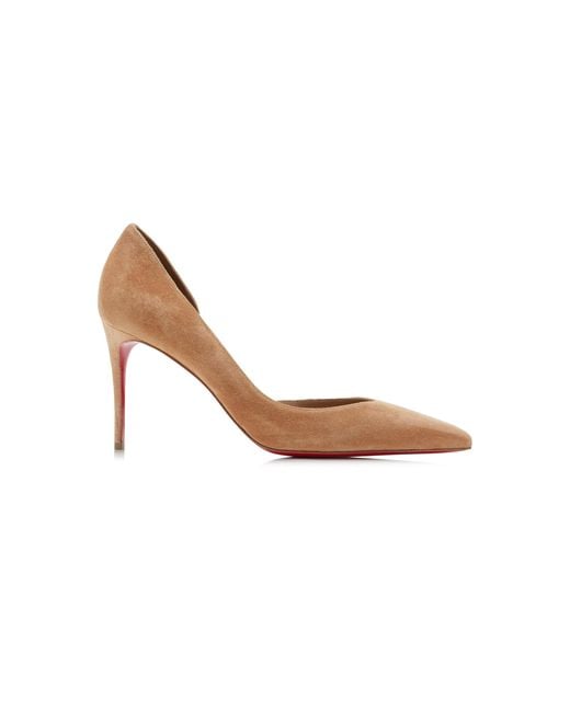 Christian Louboutin Natural Iriza 85Mm Veau Velours Pumps