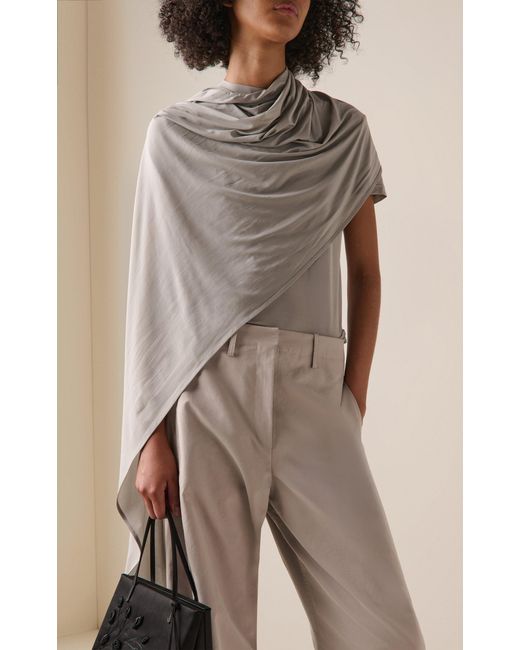 Magda Butrym Brown Draped Top