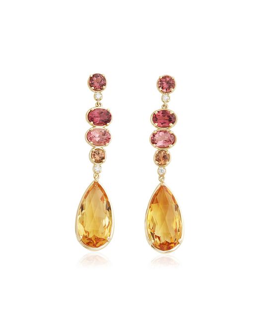 Jamie Wolf Metallic Ombré Oval 18K-Stone Earrings