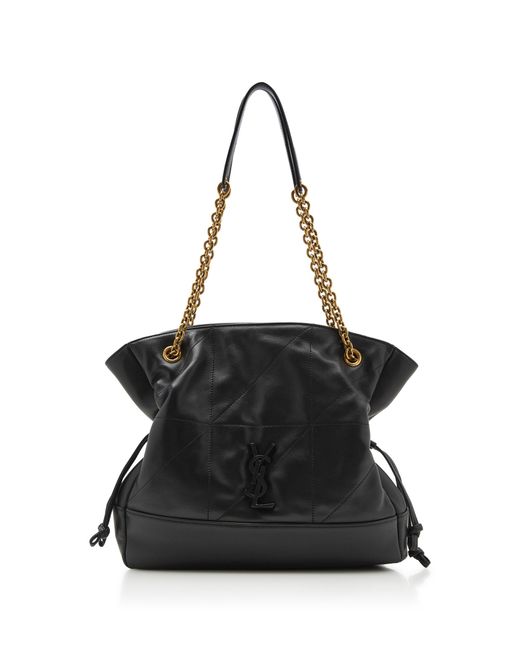 Saint Laurent Black Jamie Small Leather Shopping Bag